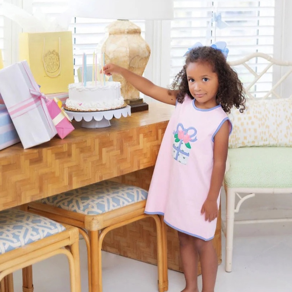 TBBC Annie Apron Dress with Gift Appliqué